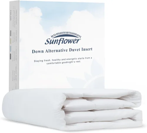 Miniatura 14 de Sunflower Edredón Individual Extragrande para Dormitorio, Inserto para Duvet Twin XL, Relleno Alternativo al Plumón, 100% Algodón, Todo el Año