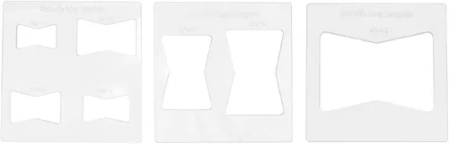 Miniatura 7 de Oumefar Kit de 3 plantillas de incrustaciones de mariposa, plantillas de mariposa de 6 x 6 pulgadas para carpintería, enrutador y plantillas
