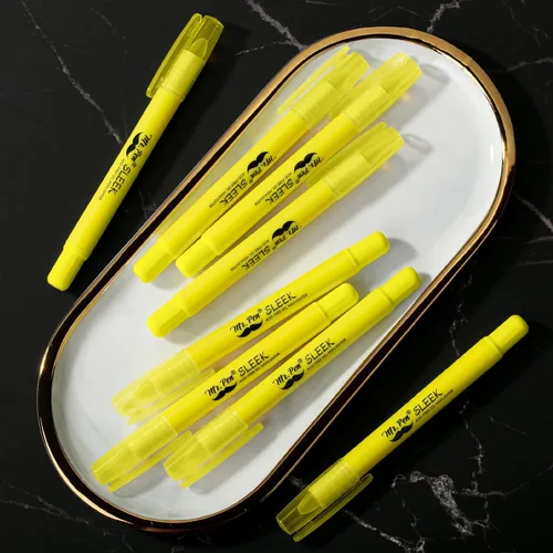 Miniatura 5 de Mr. Pen - Resaltadores de la Biblia de gel que no se corren, amarillo, paquete de 8 Twist-Up Bible Highlighters No Bleed Through, Fast Drying