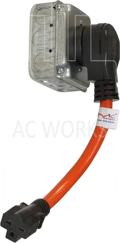 Miniatura 5 de AC WORKS RV/Range/Generator 14-50 Enchufe de 50 amperios a 6-20R 15/20Amp 250Volt Adaptador (A 6-20 Compacto)