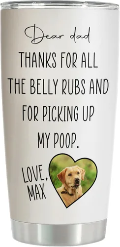 Miniatura 7 de Vaso personalizado con diseño de perro y mamá, vaso con foto impresa de perros, regalos para amantes de los perros, regalos para amantes