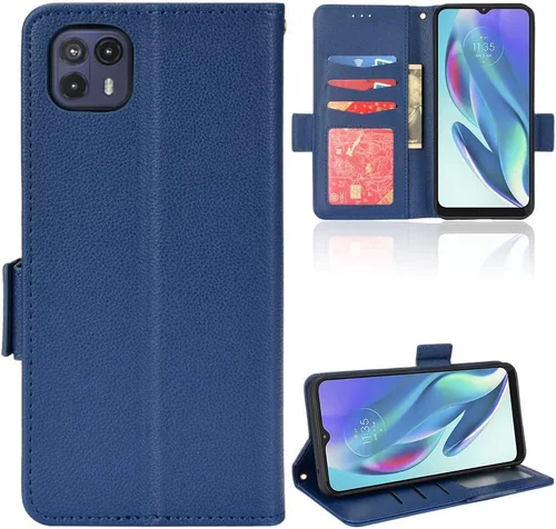 Miniatura 245 de Funda de piel sintética compatible con Motorola Moto E22 4G, funda de piel sintética compatible con Motorola Moto E22i 4G, color negro