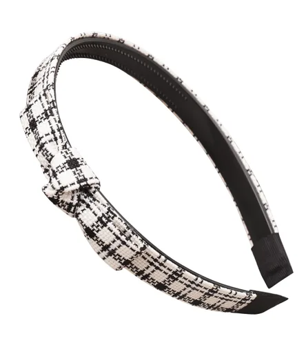 Miniatura 18 de YARN & INK Cintas para el cabello de mujer con perlas barrocas de terciopelo y lazo de strass, estilo retro vintage hecho a mano, elegante accesorio
