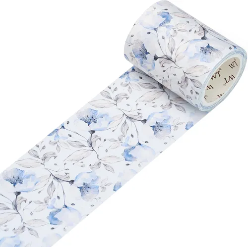 Miniatura 23 de WT Pretty Florals - Cinta ancha de PET, rollo individual, diseños originales, cinta decorativa floral, cinta transparente para manualidades para WT