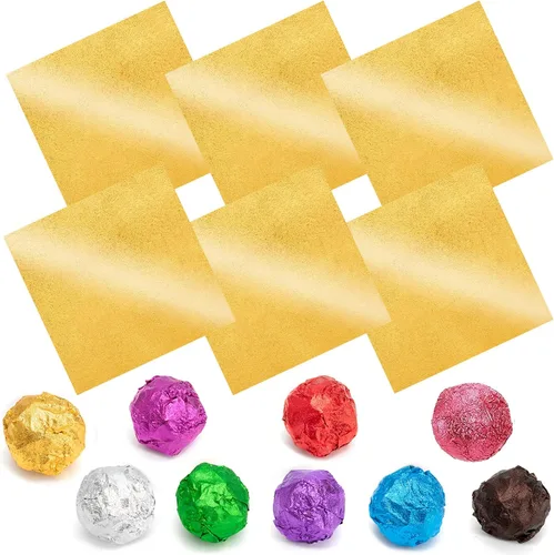 Miniatura 9 de Envolturas de caramelo de papel de aluminio – Papel de regalo de chocolate, 300 piezas, envoltorio de barra de chocolate casera, embalaje
