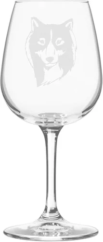 Miniatura 174 de Copa de vino de 12.75 onzas con diseño de perro grabado