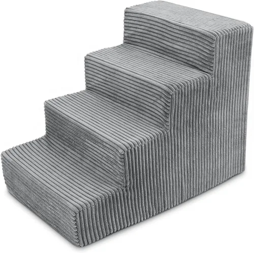 Miniatura 11 de Best Pet Supplies - Escalera de espuma portátil, perros pequeños, gatos, equilibrada, segura, antideslizante, interior, sin montaje, apoyo sillón