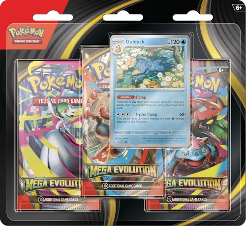 Pokemon JCC Mega Evoluciones 1 Blíster de Tres Sobres