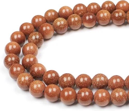 Miniatura 28 de MJDCB Cuentas sueltas redondas de jade rojo natural para hacer joyas, pulseras y collares DIY (6mm)