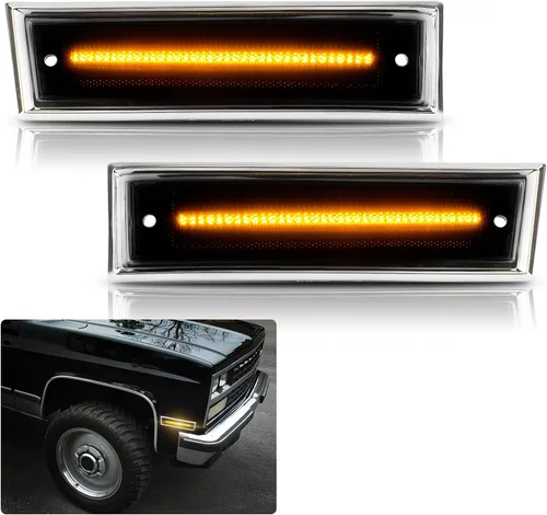 Miniatura 11 de Bestview Luces de posición laterales LED Compatibles con 1981-1991 Chevy C10 C20 C30 GMC C1500 C2500 Suburban Blazer Jimmy, lado del conductor