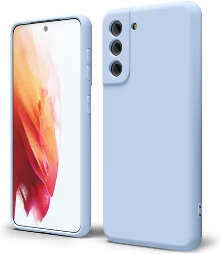 Miniatura 292 de oakxco Funda para teléfono Samsung Galaxy S21 Ultra con agarre de silicona líquida, bonita funda delgada y delgada de goma suave de TPU lisa