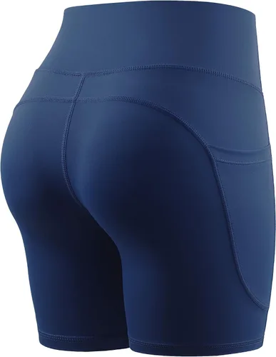 CADMUS Pantalones cortos de yoga de cintura alta para mujer, sensación desnuda, entrenamiento, correr, ciclista