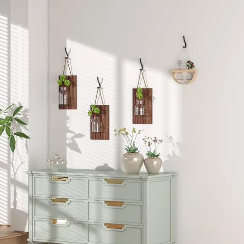 Miniatura 7 de BREYDROK Paquete de 6 Ganchos Resistentes para Abrigos para Montaje en Pared - Ganchos Duraderos Montados en Pared para Colgar Abrigos, Mochilas y 6