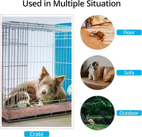 Miniatura 3 de Camas para Perros Almohadilla de Jaula para Perros Grandes Cama de Jaula para Perros Ultra Suave Lavable y Antideslizante Almohadilla de Perrera