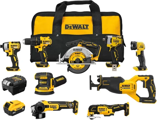 Miniatura 16 de DEWALT - Juego combinado de 9 herramientas eléctricas 20V MAX, herramientas eléctricas inalámbricas con 2 baterías y cargador (DCK940D2)