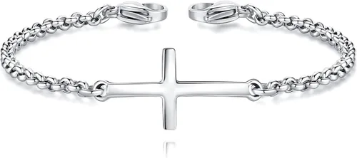 Miniatura 8 de Pulseras de alerta médica intercambiables mnmoom - Cadena de acero inoxidable con cierres de langosta - Solo cadena