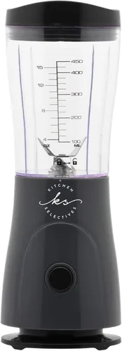 Kitchen Selectives Mini licuadora de 14 onzas, licuadora personal y portátil para batidos de frutas y más, con potente hoja de acero inoxidable y