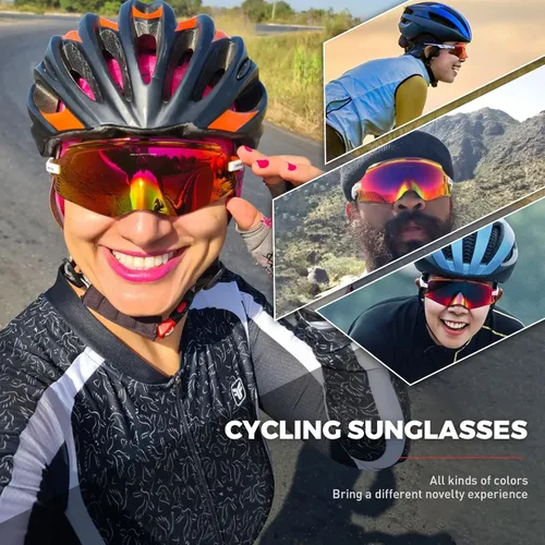 Miniatura 2 de KAPVOE Gafas de Ciclismo Gafas de Sol para Bicicleta de Montaña MTB Gafas Protectoras de Motocicleta a Prueba de Viento Hombres Mujeres Triatlón