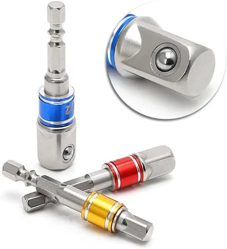 Miniatura 8 de CIGOTU El juego de adaptador/extensión de enchufe de grado de impacto convierte el taladro eléctrico en destornillador de tuerca de alta velocidad
