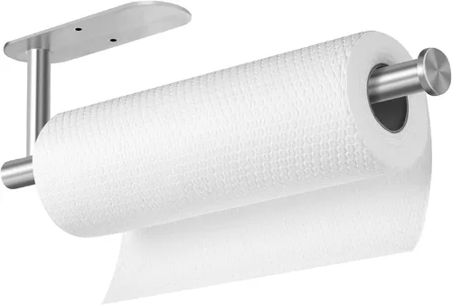 Miniatura 13 de Portarrollos de Papel para Cocina, Toallas de Papel a Granel - Autoadhesivos para Debajo del Gabinete, Ambos Disponibles en Adhesivo y Tornillos