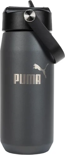 Miniatura 12 de PUMA Botella de agua de acero inoxidable aislada de 18 onzas unisex para adultos con pajilla y asa de transporte
