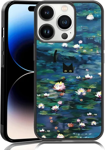Miniatura 11 de Elegante funda de teléfono con diseño de gato Marie compatible con iPhone 11, funda de encaje dorado para iPhone, a prueba de golpes, rosa fucsia