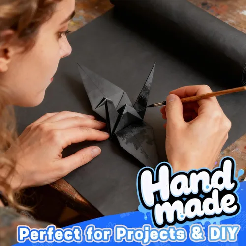 Miniatura 4 de PerkHomy - Rollo de papel de estraza para manualidades de 15 x 450 pulgadas (37.5 pies) para niños, envoltura de regalos, arte en movimiento