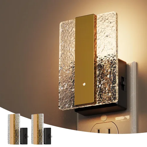 Miniatura 12 de L LOHAS LED - Luces nocturnas enchufables en la pared, paquete de 2 luces nocturnas con sensor de crepúsculo a amanecer, luces nocturnas LED