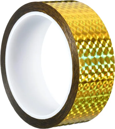 Miniatura 9 de PATIKIL Cinta prisma de 0.2 pulgadas x 55 yardas, adhesivo reflectante holográfico metalizado para detallar decoración de pared, arte de decoración