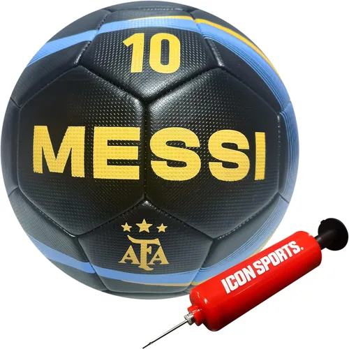 Miniatura 9 de Icon Sports Balón de fútbol de la Asociación Argentina de Fútbol con licencia Messi-Blanco