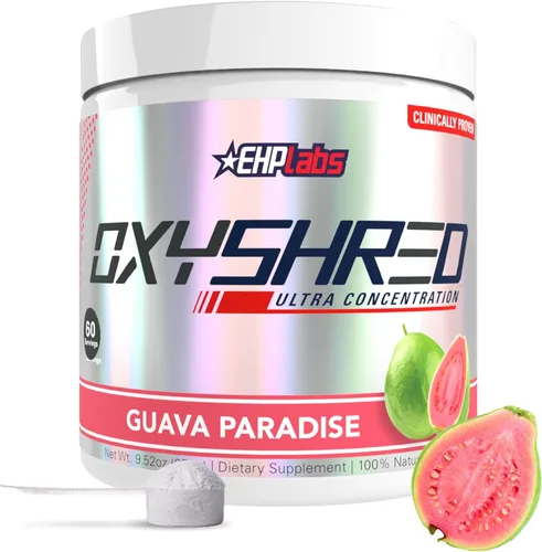 Miniatura 14 de EHP Labs OxyShred Polvo de Pre Entrenamiento - Polvo de preentrenamiento con L glutamina y acetil L carnitina, bebida de refuerzo de energía