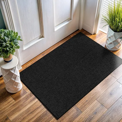 Miniatura 18 de Tapete de Puerta de Yute Fácil 2x3 Pies Interior Exterior Alfombras Naturales Alfombra de Fibra Sólida Alfombra de Área Tejida Boho Fácil de Limpiar