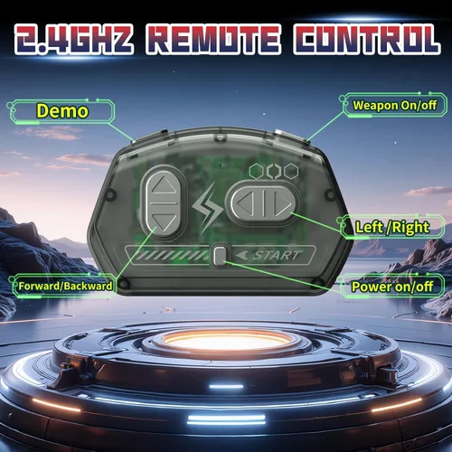 Miniatura 5 de Robots de batalla con control remoto, juguetes de lucha RC para 2 jugadores para niños, robots de lucha inalámbricos, juguetes STEM, juego gris