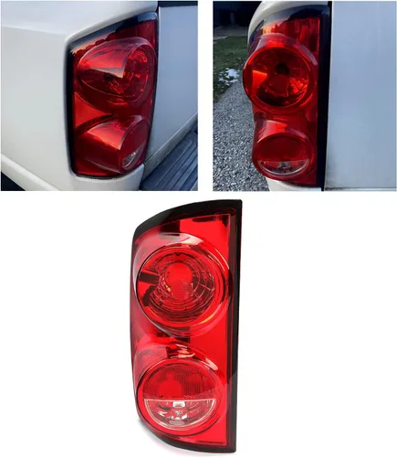 ECOTRIC Luz Trasera Compatible con 2007-2009 Dodge Ram 1500 2500 3500 Pickup Truck Luz de Señal de Freno Lateral del Conductor Reemplazo para