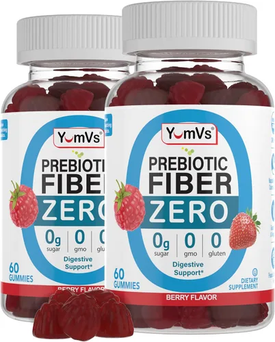Miniatura 8 de YumVs - Gomitas de fibra sin azúcar para adultos, suplemento de fibra prebiótica de 0.11 onzas para la salud intestinal y digestiva, aptas