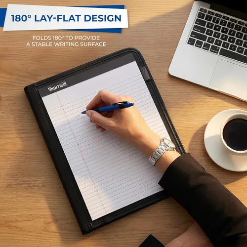 Miniatura 8 de Samsill Professional Padfolio - Currículum/cartera comercial, almacenamiento de documentos, tarjeta comercial y anotador de bolsillo