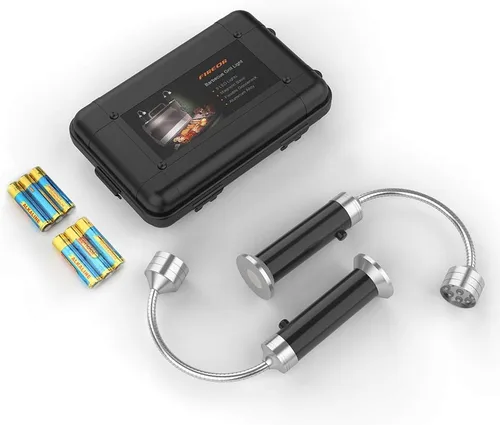 Miniatura 8 de FIREOR - Accesorios de iluminación para parrilla de barbacoa para exterior, luces LED magnéticas para BBQ con cuello de ganso flexible resistente a