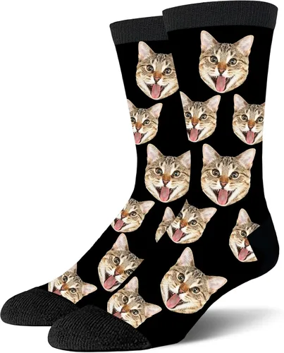 Miniatura 17 de Yofair Calcetines personalizados con foto – Calcetines divertidos personalizados con imagen – Regalos de Navidad personalizados para hombres