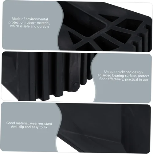 Miniatura 7 de Hemobllo Fundas para patas de escalera, 4 unidades, antideslizantes, accesorios de escalera plegables, almohadillas de goma para pies de escalera