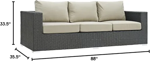 Miniatura 3 de Modway - Sillón para exteriores