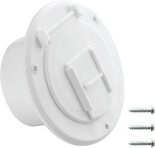 Miniatura 16 de Halotronics Escotilla redonda eléctrica de 4 1/4 pulgadas para cables de 30 amperios de RV (negra)