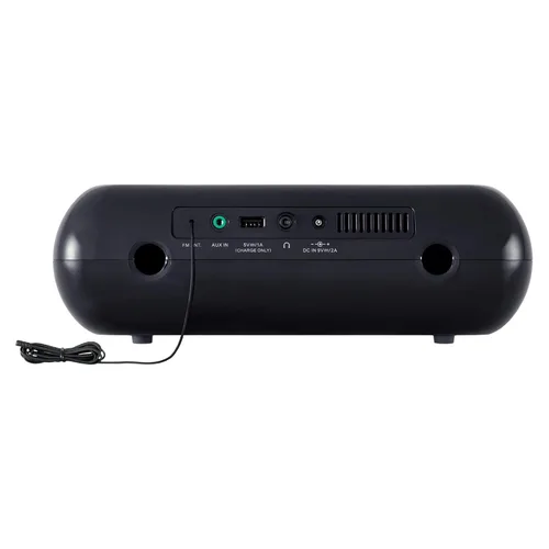 Miniatura 3 de Sangean RCR-20 Radio reloj AM/FM con Bluetooth, entrada auxiliar, carga de teléfono USB, sintonización digital, respaldo de batería, negro