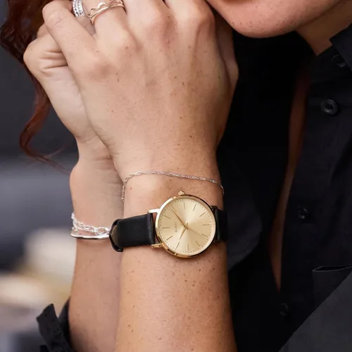 Miniatura 3 de BUREI Relojes de Pulsera para Mujer, Analógicos, Minimalistas, de Cuero, Cuarzo, Impermeables