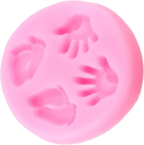 Miniatura 6 de Moldes de silicona para bebé, molde de fondant para pies de bebé, moldes de silicona para decoración de tartas, decoración de cupcakes, caramelo