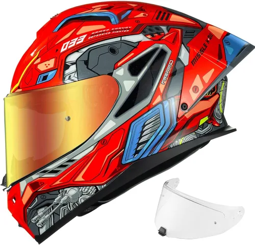 Miniatura 18 de ILM Cascos de motocicleta de cara completa para hombres y mujeres con Pinlock Powersports Street Racing Cascos para Motos DOT Modelo MF510
