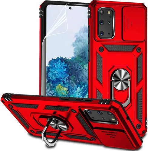 Miniatura 11 de Funda para Samsung Galaxy S20 Plus con cubierta para lente de cámara, protector de pantalla HD, resistente a caídas de grado militar, soporte
