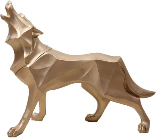 Miniatura 12 de FJWYSANGU Abstracto Estatuas De Leopardo Panther Escultura Mano Anhelada Animal Resina Decoración Moderno Para El Hogar Grande Blanco