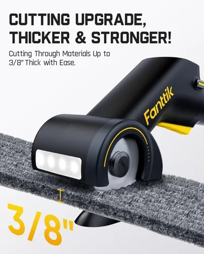 Miniatura 3 de Fanttik C10 Pro BowGuide - Cortador eléctrico de cartón, tijeras inalámbricas con pantalla LED, 2 velocidades ajustables, potente cortador de caja