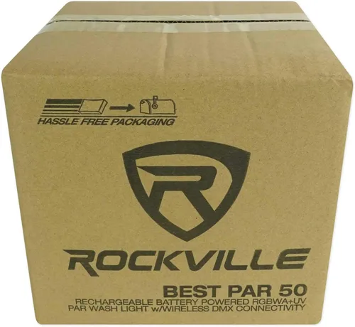 Miniatura 8 de (4) Rockville Best PAR 50 - Luces de lavado de batería inalámbricas DMX+384 Ch. Controller