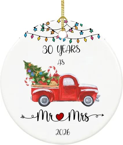 Miniatura 13 de Adorno de Navidad para bebé 2026, adorno de mi primera Navidad 2026, adornos de primera Navidad para bebés, 2.9 pulgadas de cerámica para colgar